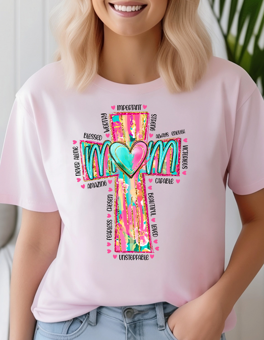 Retro Mom Cross T-Shirt