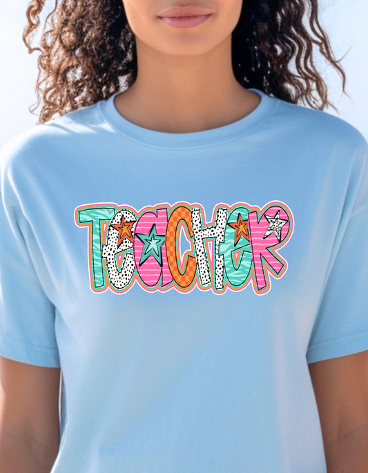 Teacher Doodles Stars T-Shirts